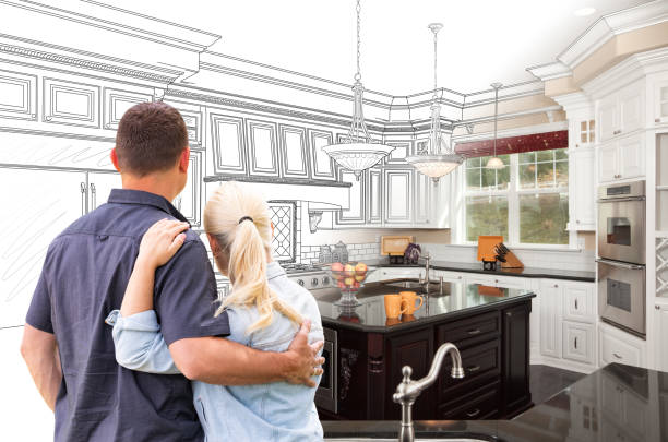 Custom kitchen cabinets installed in a Phoenixville home